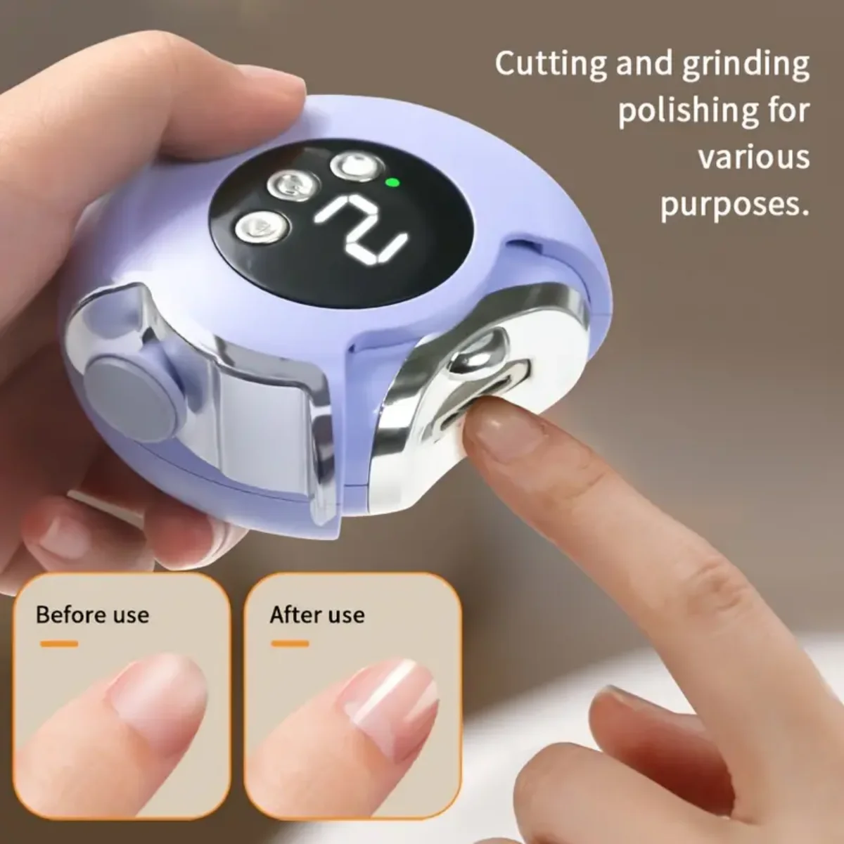 Baby Nail Trimmer Electric - Elektryczny obcinacz do paznokci 3 w